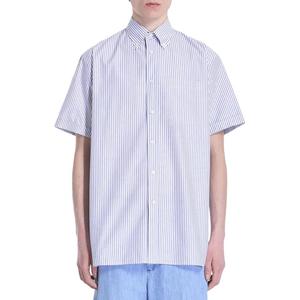 Полосатая рубашка на пуговицах Valentino, синий