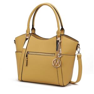 Женская сумка-шоппер Janise Solid Tote из веганской кожи от Mia K MKF Collection By Mia K., желтый