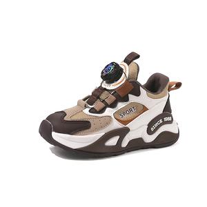 Легкие дышащие нескользящие повседневные детские кроссовки с амортизацией Wooden Rabbit, Coffee