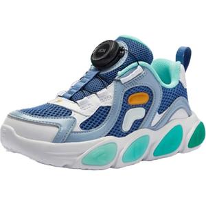 FILA KIDS Детские кроссовки BOA с низким верхом и противоскользящей амортизацией, синие, для детей 3–7 лет