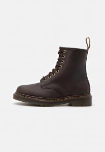 Ботильоны на шнуровке Dr. Martens, коричневый