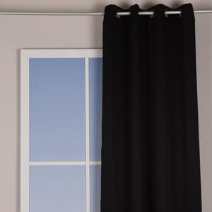 Штора блэкаут с рюшами на ленте 140х175 оранжевая штора непрозрачная штора Stof, черный