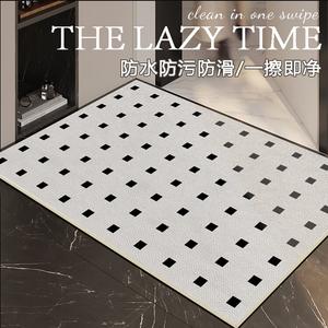 Budis Ковер 80х120 см для прихожей, непромокаемый, грязеотталкивающий, не скользит, из ПВХ кожи, можно резать, Bryan-White