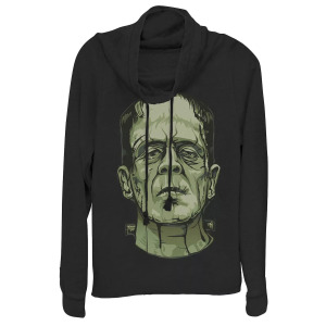 Худи Universal Monsters Frankenstein Face Licensed Character, черный