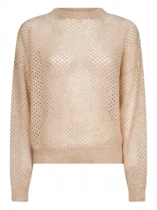 Свитер фактурной вязки Brunello Cucinelli, нейтральный