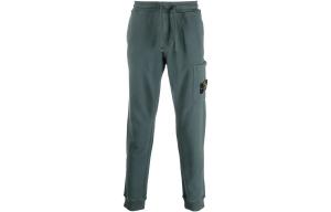 Трикотажные спортивные штаны мужские зеленые Stone Island, зеленый