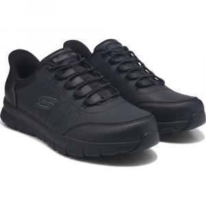 Кроссовки для работы с антискользящей подошвой Slip-Ins nampa Skechers Work, black wide