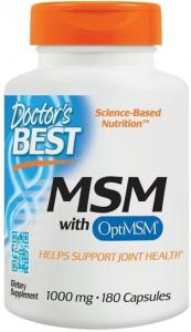 Doctor's Best, OptiMSM, 1000 мг, 180 капсул