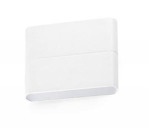 Уличный настенный светильник FARO Aday, белый - ширина: 12 см