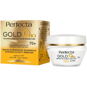 Крем для лица против морщин 70+ для дня и ночи, 50 мл Perfecta Gold q10
