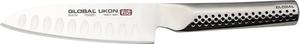 Global Ukon GUS-20- 13 см Santoku нож с полой заточкой, серебряный
