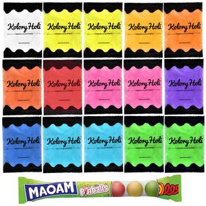 Holi Colors, Красочный порошок Холи для Фестиваля красок, упаковка из 15 шт Kolory Holi