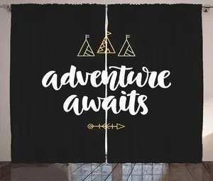 Шторы ABAKUHAUS в деревенском стиле, тематические шатры в стиле бохо-приключений, универсальные ленточные шторы для гостиной с петлями и крючками, 280 x 175 см, бледно-оранжевый и белый Abakuhaus