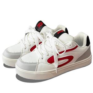 Medd Низкие скейтерские кроссовки унисекс 2422 бело-красные, цвет 2422 White Red