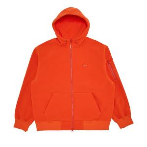 Толстовка Supreme WINDSTOPPER Zip Up Hooded Sweatshirt Orange, оранжевый