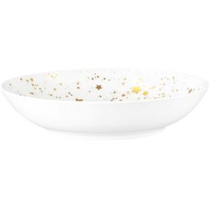 Тарелка для супа Liberty - Golden Stars, круглая, 21 см Seltmann Weiden, белый/золотистый