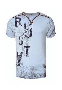 Футболка с потертым видом RUSTY NEAL, синий