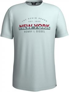 Рубашка с круглым вырезом светло-голубого цвета H.I.S.