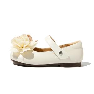 Низкие детские кожаные туфли для детей 3–7 лет BELLE, бежевый