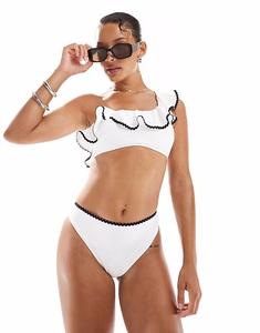 Плавки бикини New Look с открытыми плечами, белые