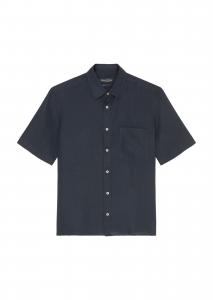 Marc O'Polo Рубашка на пуговицах Regular fit в темно-синем цвете