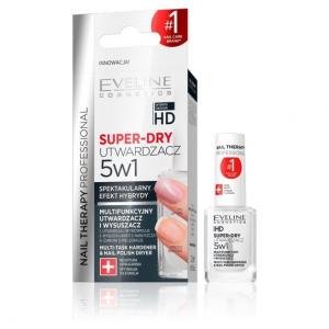 Укрепитель и сушка для ногтей 5в1 Super-Dry, 12 мл Eveline Cosmetics, Nail Therapy