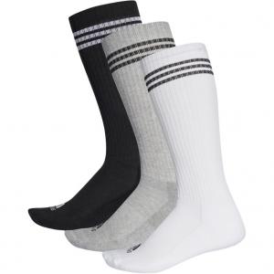 Носки Mid Calf мужские 3 пары Adidas, белый/черный/серый