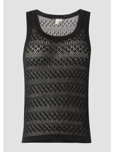 QS Вязаный жилет-пуловер черного цвета (9999_black)