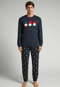 Пижамный комплект IUMAN Intimissimi Uomo SET, Blue/Dark Blue