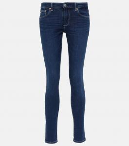 Джинсы скинни со средней посадкой Ag Jeans, синий