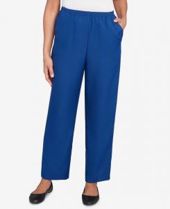Укороченные брюки Petite Classic Poly Accord Alfred Dunner, Lapis