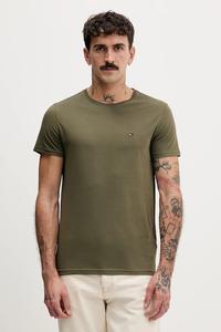 Хлопковая футболка Tommy Jeans, зеленый