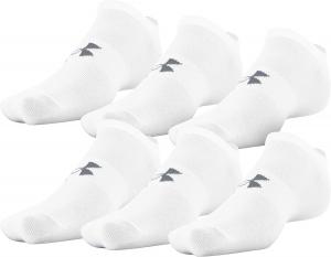 Under Armour мужские носки Essential Lite No Show, 6 пар, White