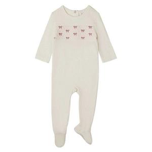 Комбинезон для девочки с вышивкой и бантом Memoi