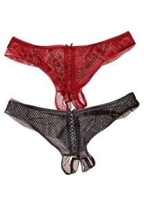 Стринги PETITE FLEUR GOLD Ouvert, цвет rot+schwarz