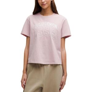 Футболка свободного кроя женская Lululemon, розовый