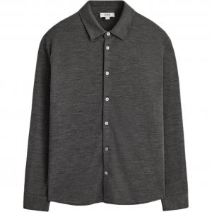 COS Мужская рубашка темно-серого цвета
