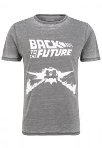 Классическая футболка Recovered Shirt Back to the Future Delorean, серый