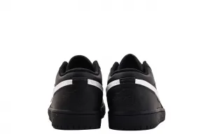 Air 1 Кроссовки баскетбольные низкие винтажные с кожаной подкладкой, противоскользящие, устойчивые к истиранию, унисекс Jordan, черный