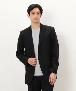 Тропическый пиджак из полиэстера и шерсти Comme Ca Ism, цвет Black