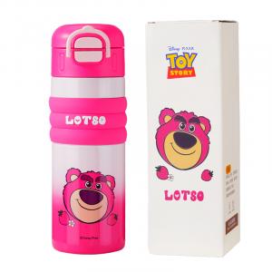 Термос для сохранения тепла и холода с милым сердцем, портативная термочашка большой вместимости 520 мл Disney, Lotso