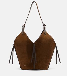 Тампа средняя замшевая сумка через плечо Isabel Marant, бронзовый