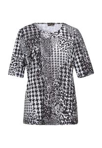 Короткий размер: удобная рубашка с индивидуальным принтом Goldner, мультиколор