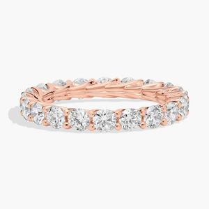 Кольцо Trellis Diamond Eternity из 14-каратного розового золота (2 карата Tw. - HI / SI1-SI2) Blue Nile