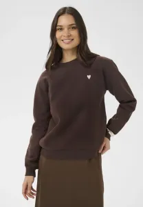 Толстовка калидди Kaffe, Seal Brown Pink Heart