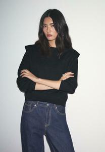 Джемпер Stradivarius WITH SHOULDER PADS , Black