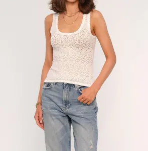 Вязаный топ Naomi цвета яичной скорлупы Heartloom