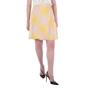 Барберри Плиссированная Обертывающая Юбка Burberry, Sherbet Ip Check
