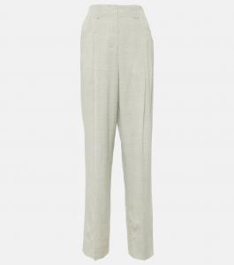 Брюки Le pantalon Titolo с завышенной талией Jacquemus, Light Grey