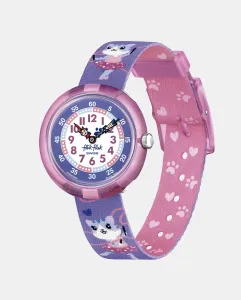 Женские часы Ballerichat FBNP208 из фиолетового переработанного ПЭТ с принтами Flik Flak